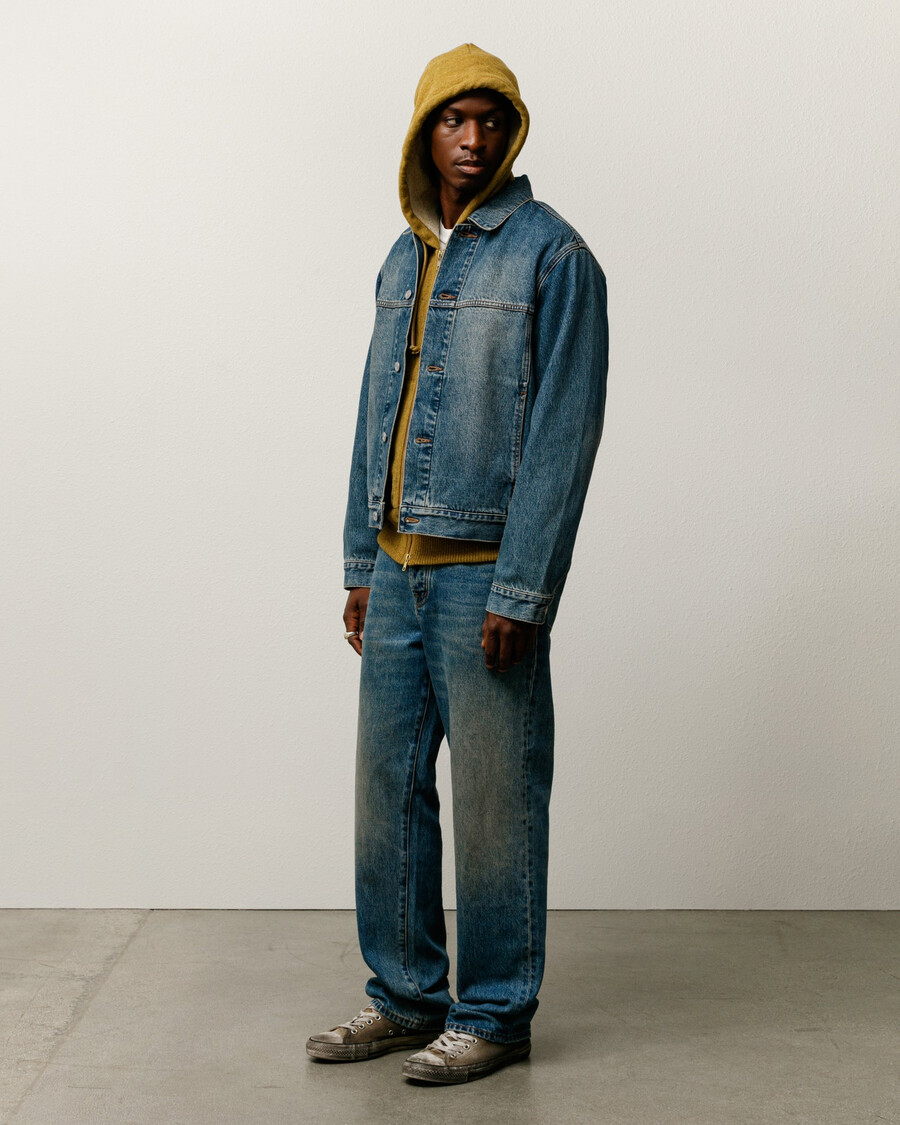 truckerjacke aus denim