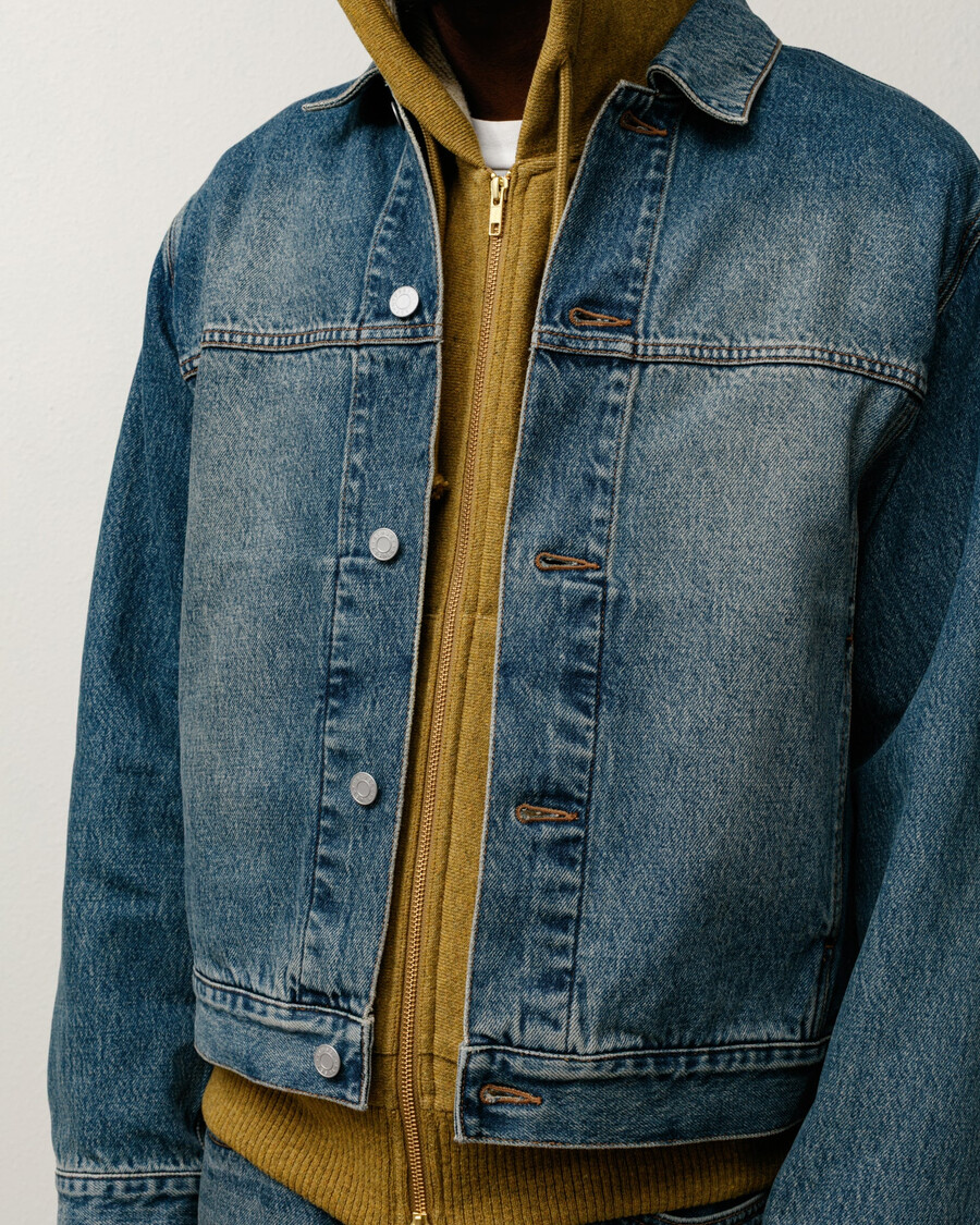 truckerjacke aus denim