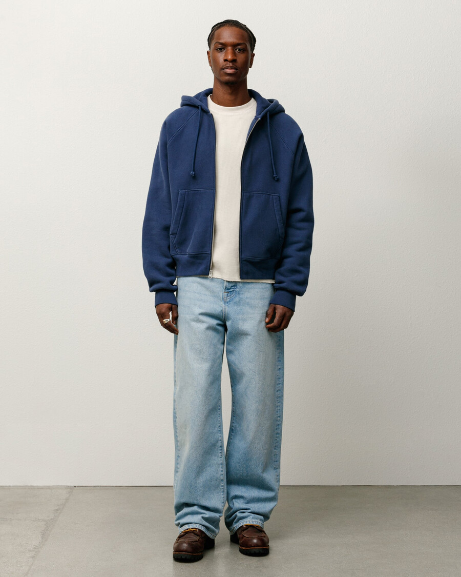 entspannte jeans aus denim