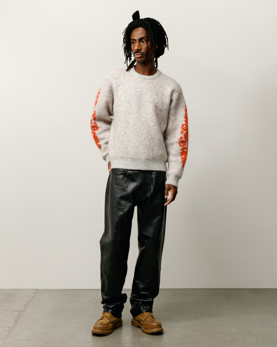mohair-blumenpullover