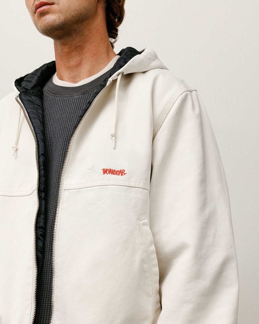 isolierte arbeitsjacke aus canvas