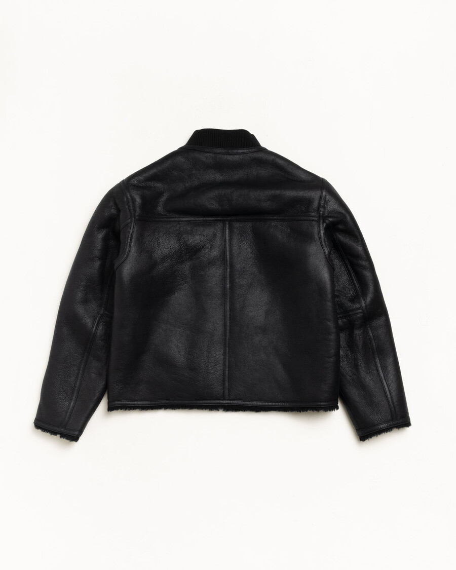 shearling reversible bomber