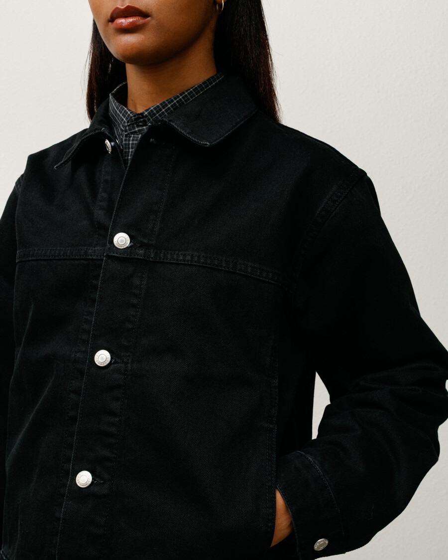 truckerjacke aus denim