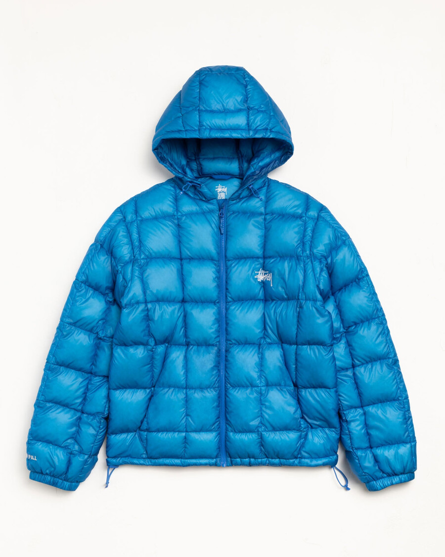 mittelschwere kapuzen-daunenjacke
