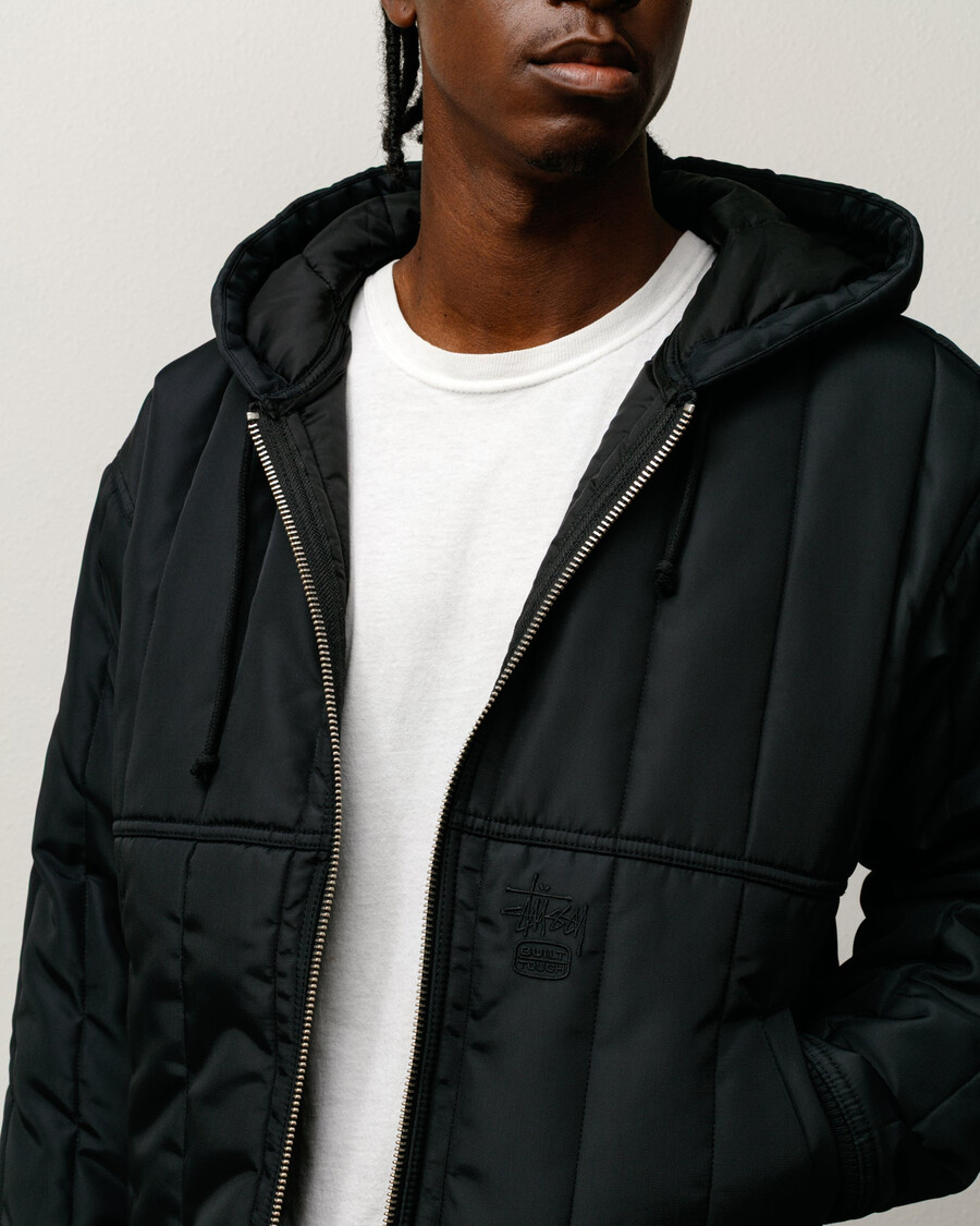 gesteppte nylon-arbeitsjacke