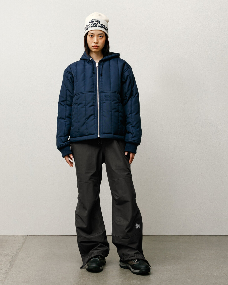 gesteppte nylon-arbeitsjacke