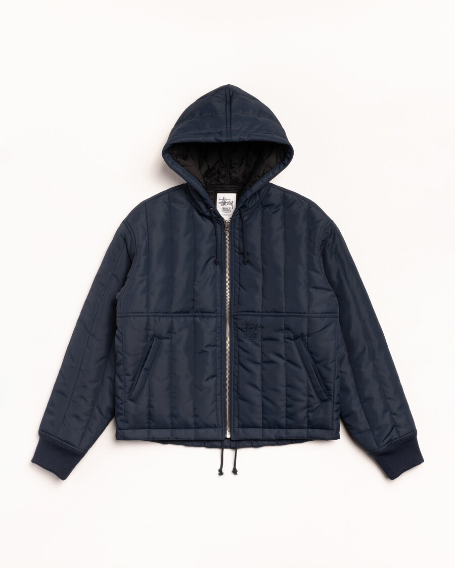 gesteppte nylon-arbeitsjacke