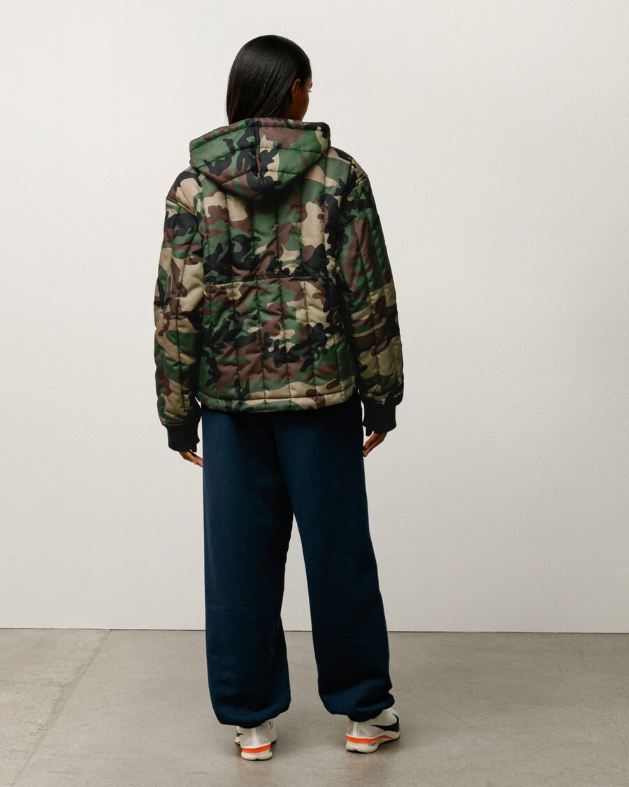 gesteppte nylon-arbeitsjacke