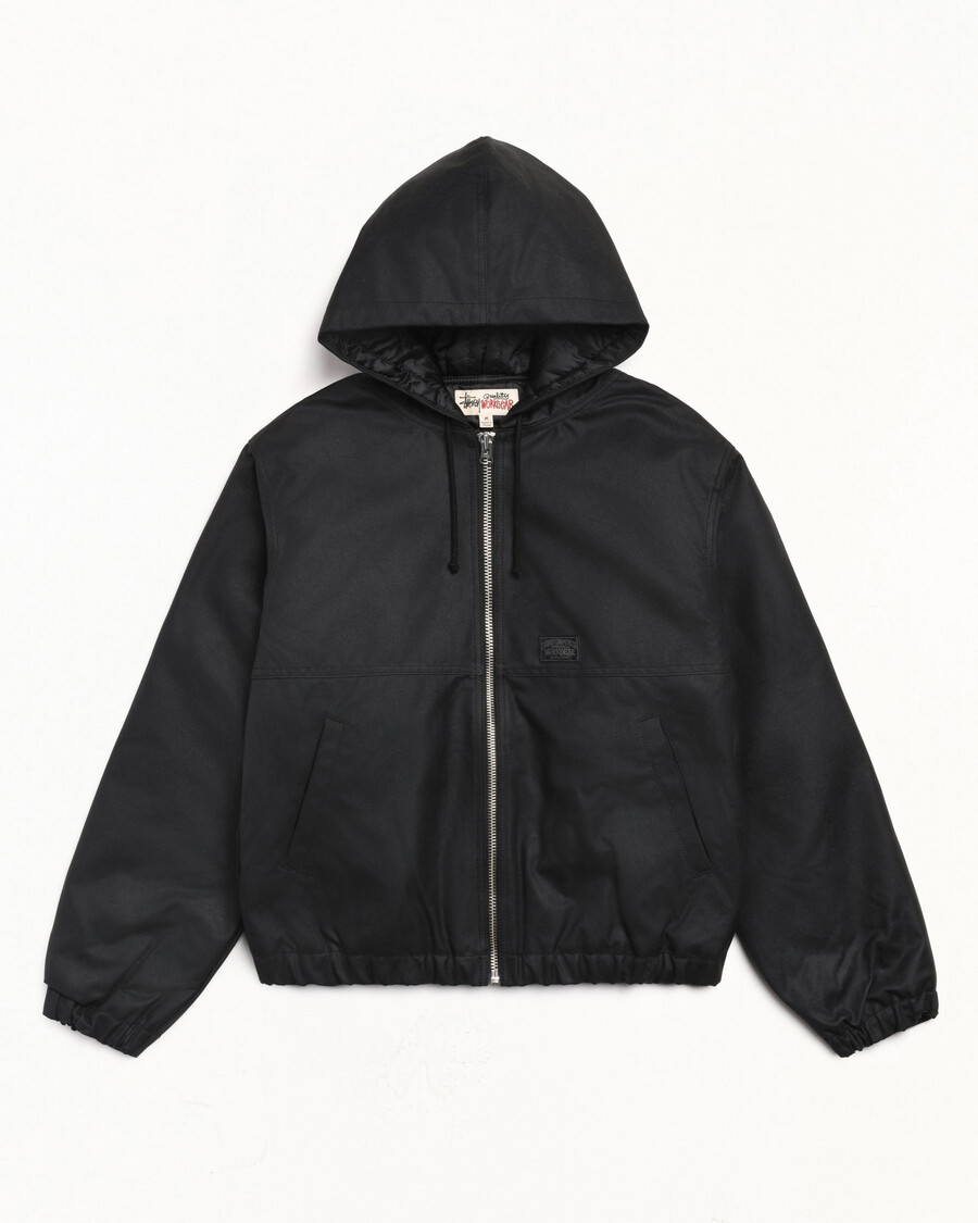 arbeitsjacke aus gewachster baumwolle
