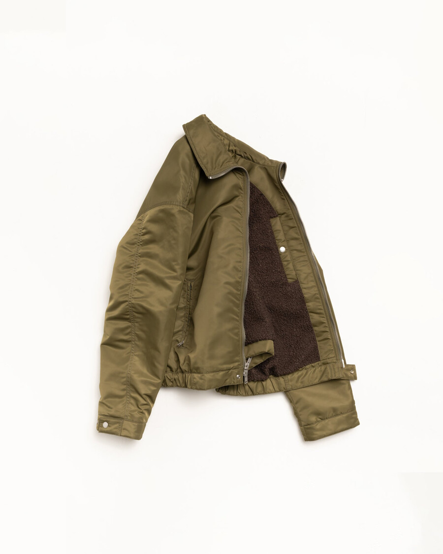 fleecegefütterte reißverschlussjacke