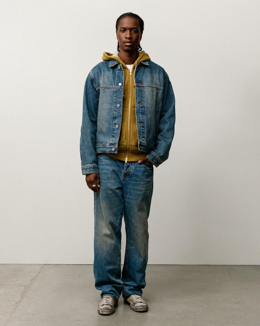 truckerjacke aus denim