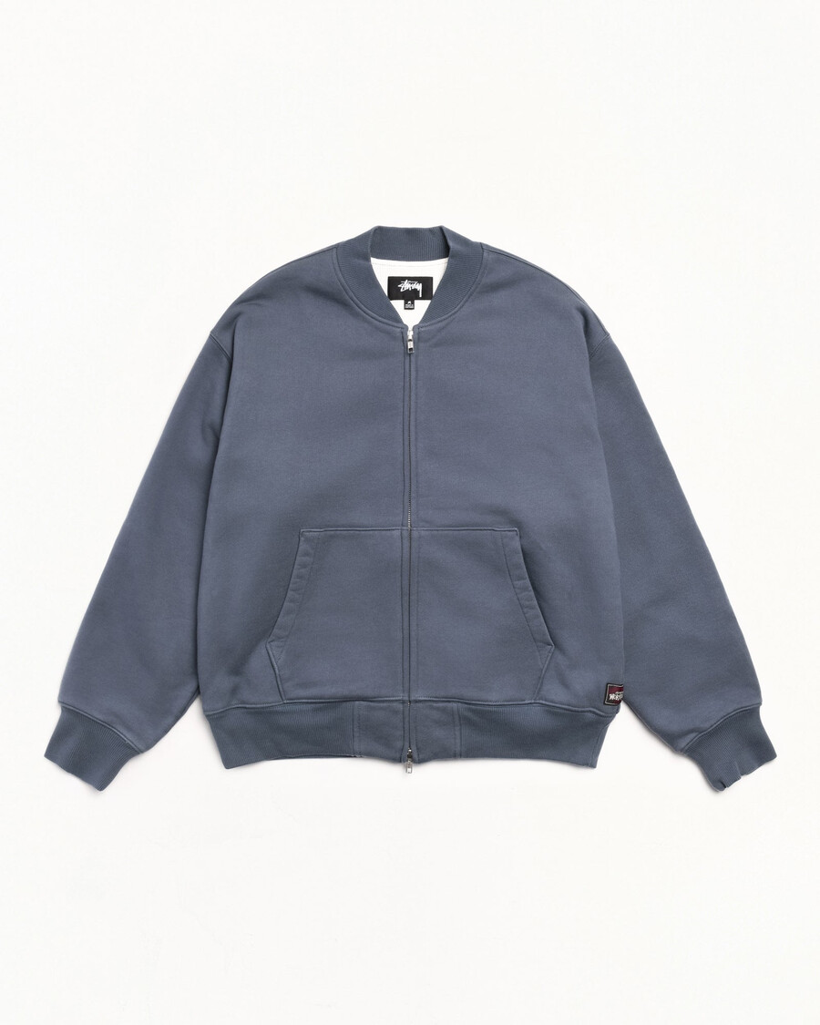 thermisch gefütterte fleece-bomberjacke