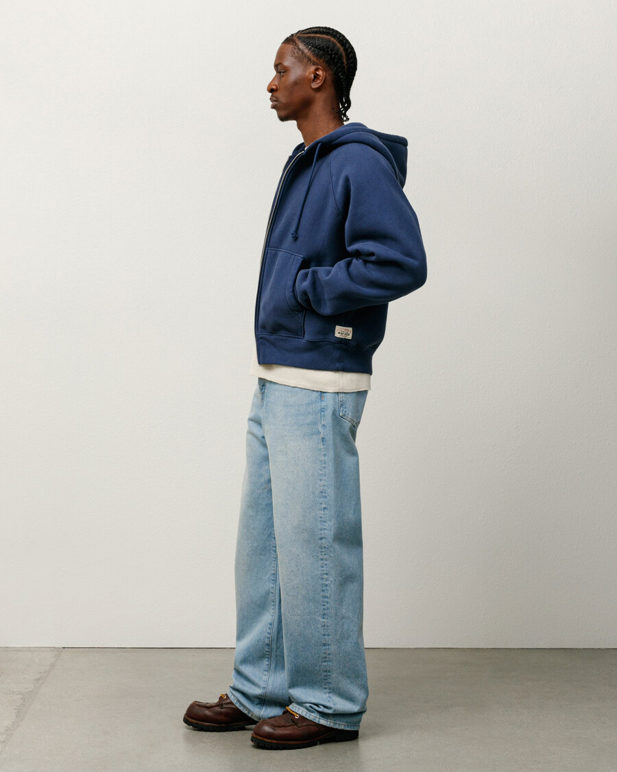 entspannte jeans aus denim