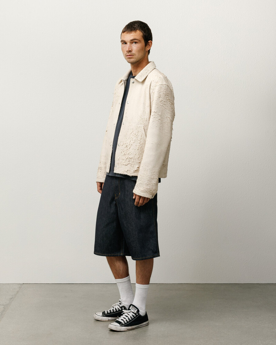 raw denim work short
