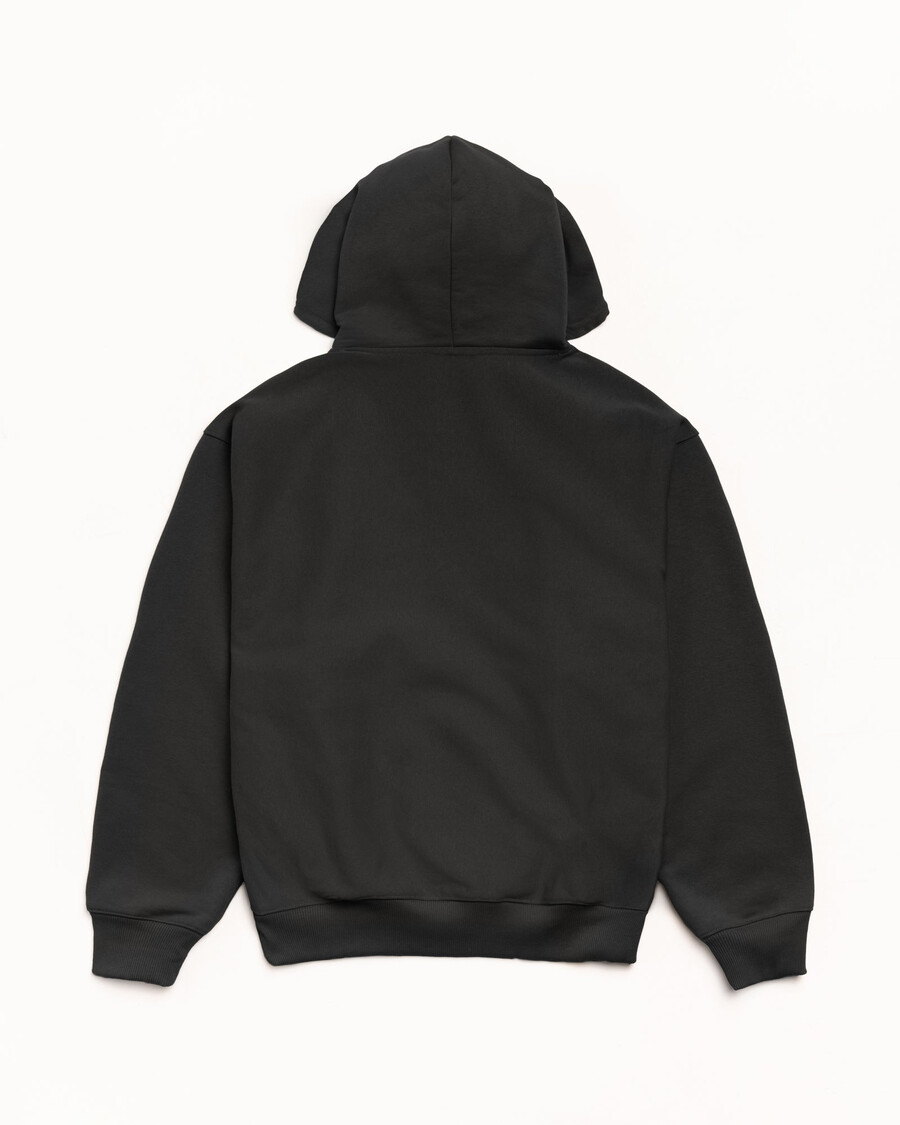 hoodie mit doppelstreifenstickerei