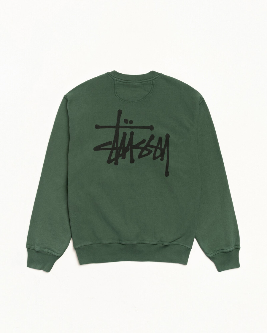 basic stüssy crew pigmentgefärbt