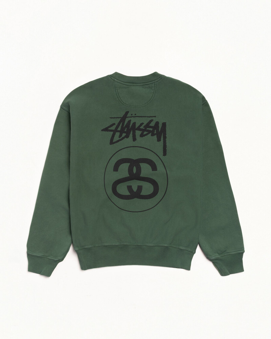 stock link crew pigment dyed