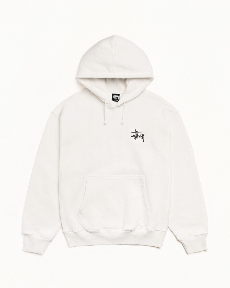 basic stüssy hoodie pigmentgefärbt