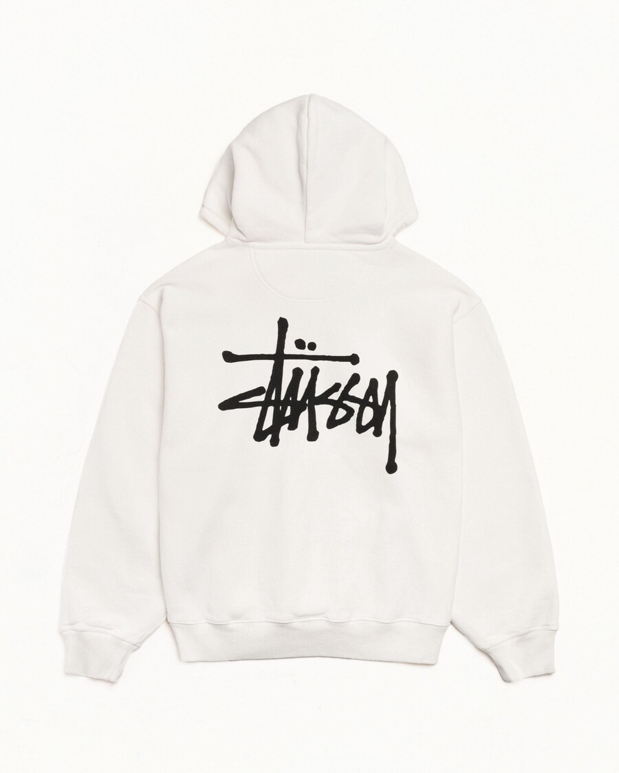 basic stüssy hoodie pigmentgefärbt