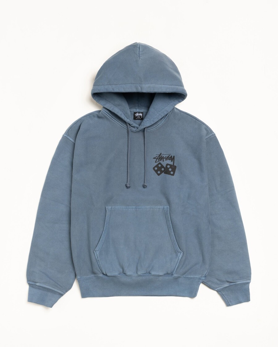 würfel-hoodie pigmentgefärbt