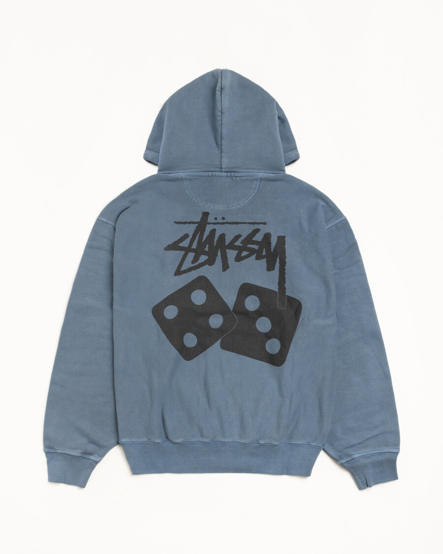 würfel-hoodie pigmentgefärbt