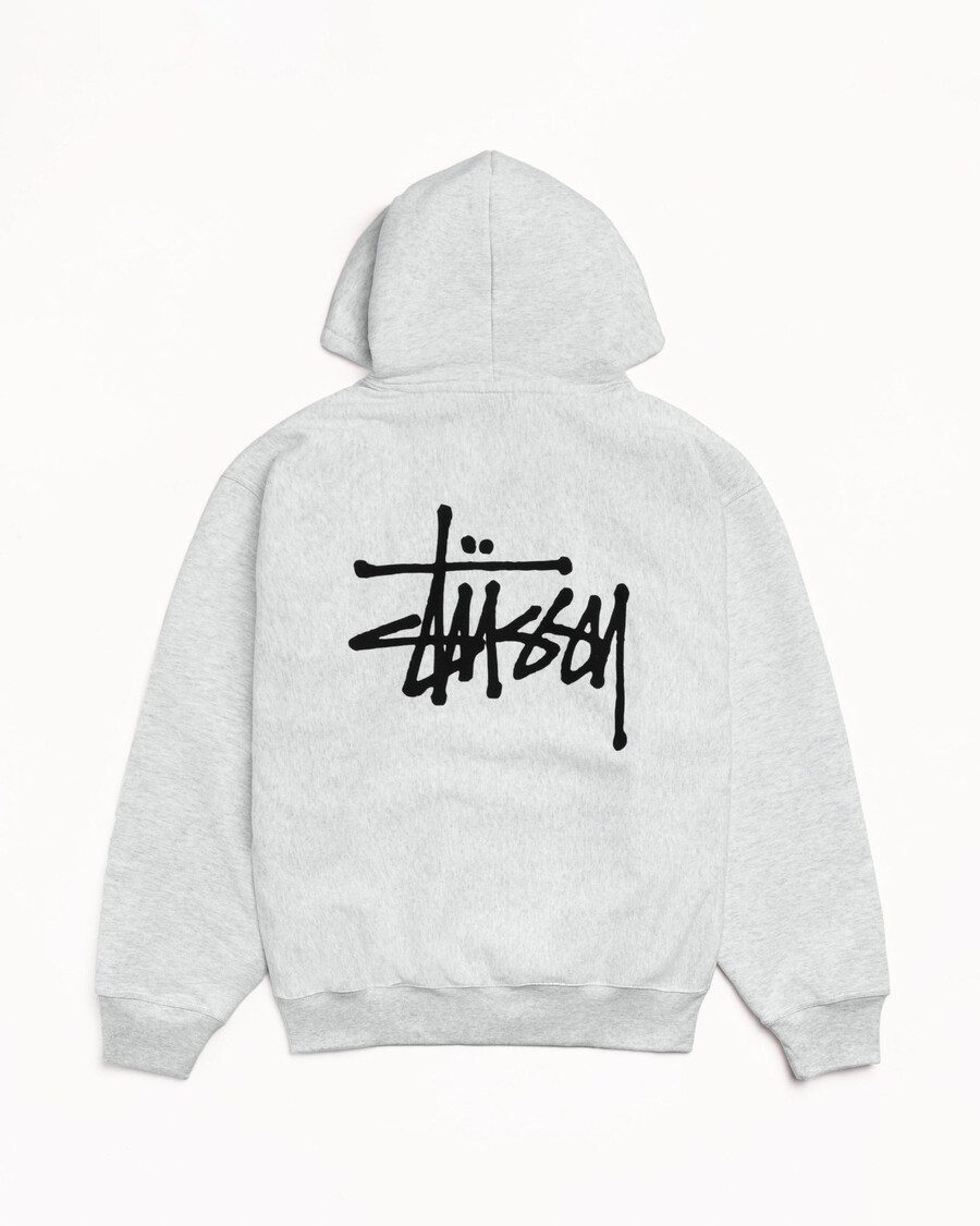 stüssy basic zip hoodie