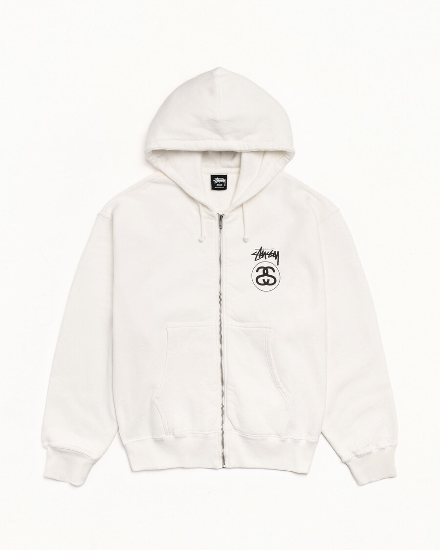 stock link zip hoodie pigment dyed
