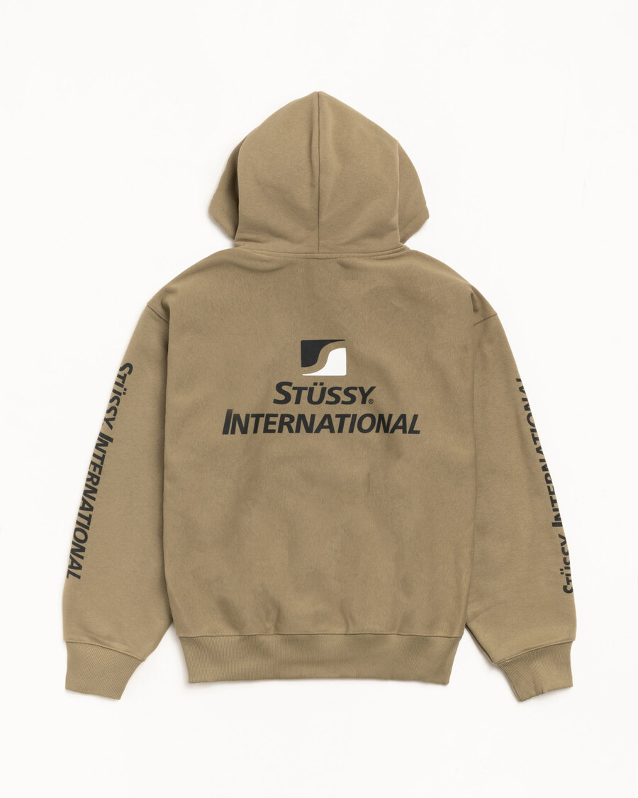 stüssy international zip hoodie