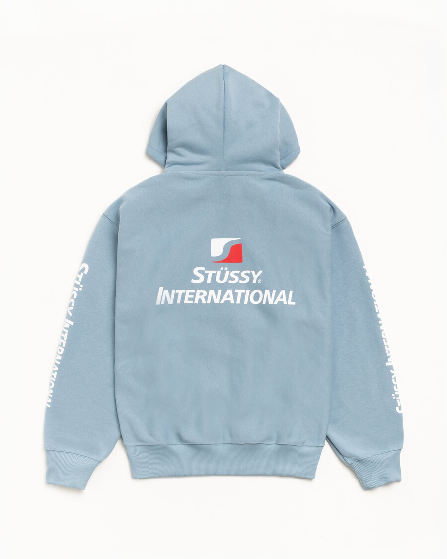 stüssy international zip hoodie