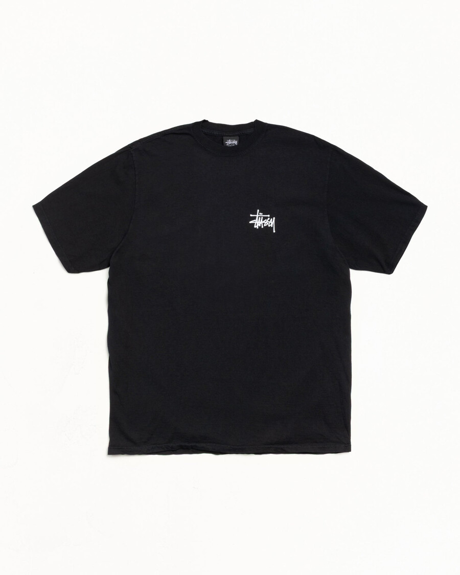 basic stüssy t-shirt pigmentgefärbt