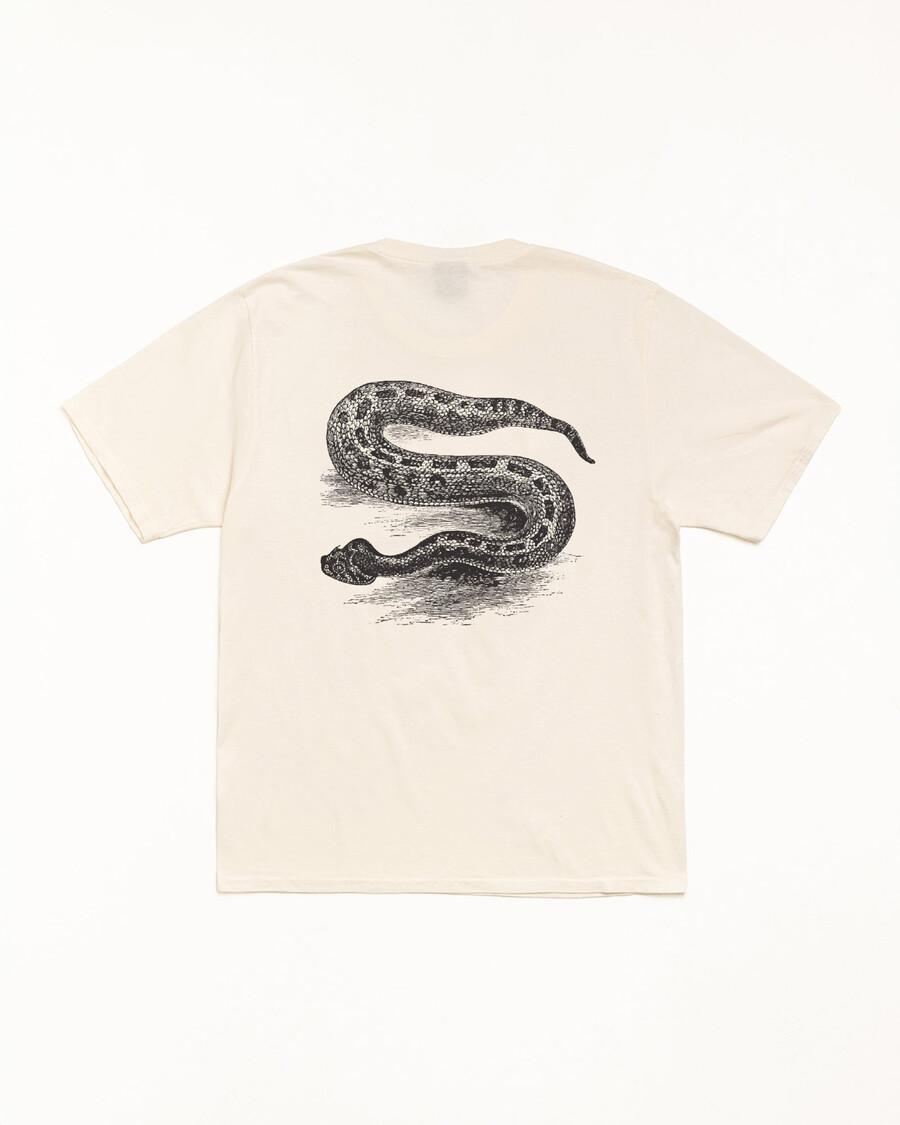 schlangen-t-shirt pigmentgefärbt
