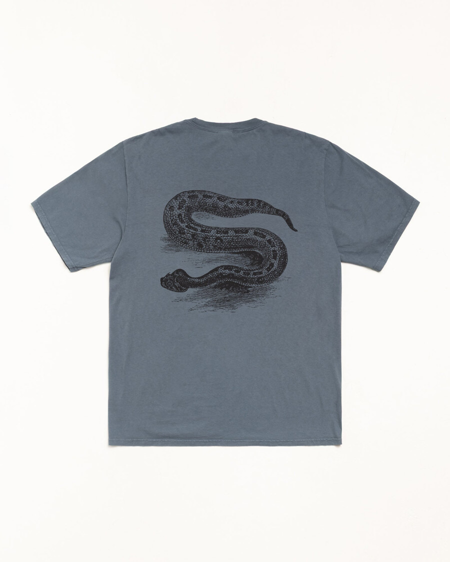schlangen-t-shirt pigmentgefärbt
