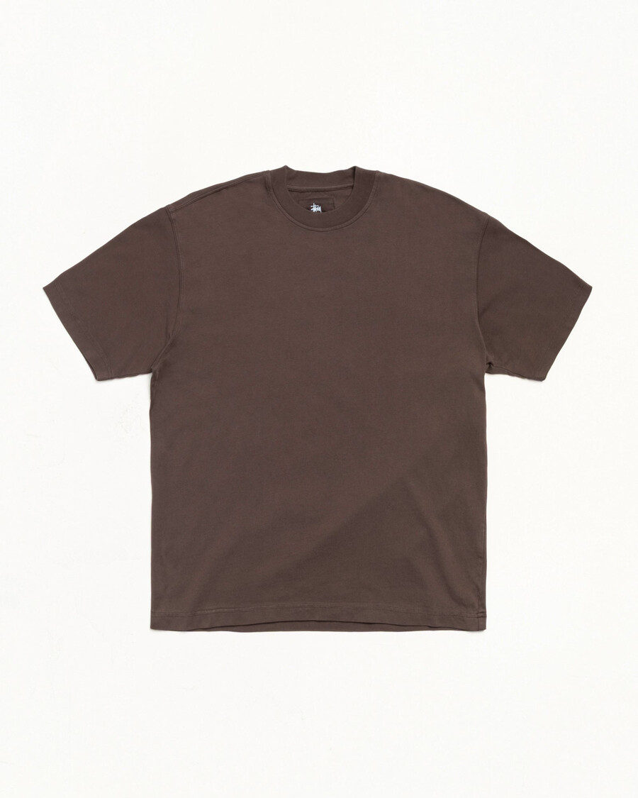 stückgefärbtes kurzarm-t-shirt